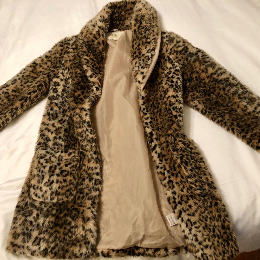 faux cheetah coat
